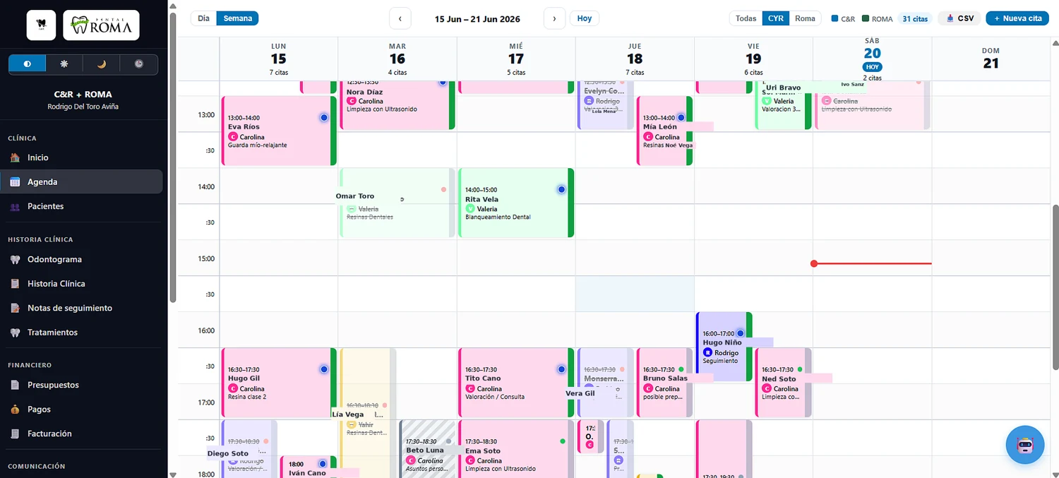 Agenda semanal